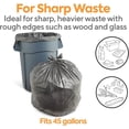 thumbnail image 3 of STAPLES COASTWIDE 814894 Trash Bags 40-45 Gallon 39X47 Low Density 1.7 Mil Silver 50 Ct, 3 of 7