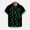 thumbnail image 3 of Mens Christmas Shirts Hawaiian Santa Shirt Ugly Christmas Bowling Shirt Xmas Button Down Short Sleeve Vacation Shirt, 3 of 5