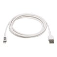 thumbnail image 2 of Eaton Tripp Lite Series Safe-IT USB-A to Lightning Sync/Charge Antibacterial Cable (M/M), MFi Certified, White, 2 m (6.6 ft.) - Lightning cable - USB male to Lightning male - 6.6 ft - white, 2 of 5