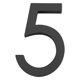 thumbnail image 2 of Números de acrílico 5 "Superficie negra mate moderna Simple para la dirección de la calle Tienda Decoración para hogar Puerta de plana 5 Macarena Números de casa flotante, 2 of 7