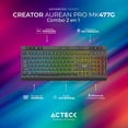 thumbnail image 4 of Kit Teclado y Mouse Acteck CREATOR AUREAN PRO MK477G Alámbrico USB LED negro, 4 of 6