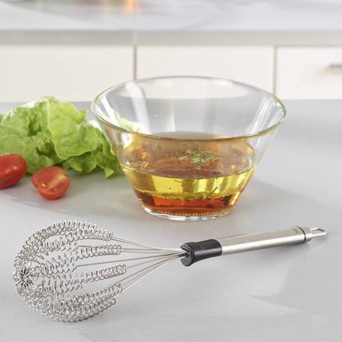 Leifheit Large Speed Quirl Spiral Whisk, Black and Silver