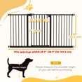 thumbnail image 3 of PawHut 30 Inch High Pet Gate, Dog Gate for Stairs, 29"-58" Width, 3 of 10