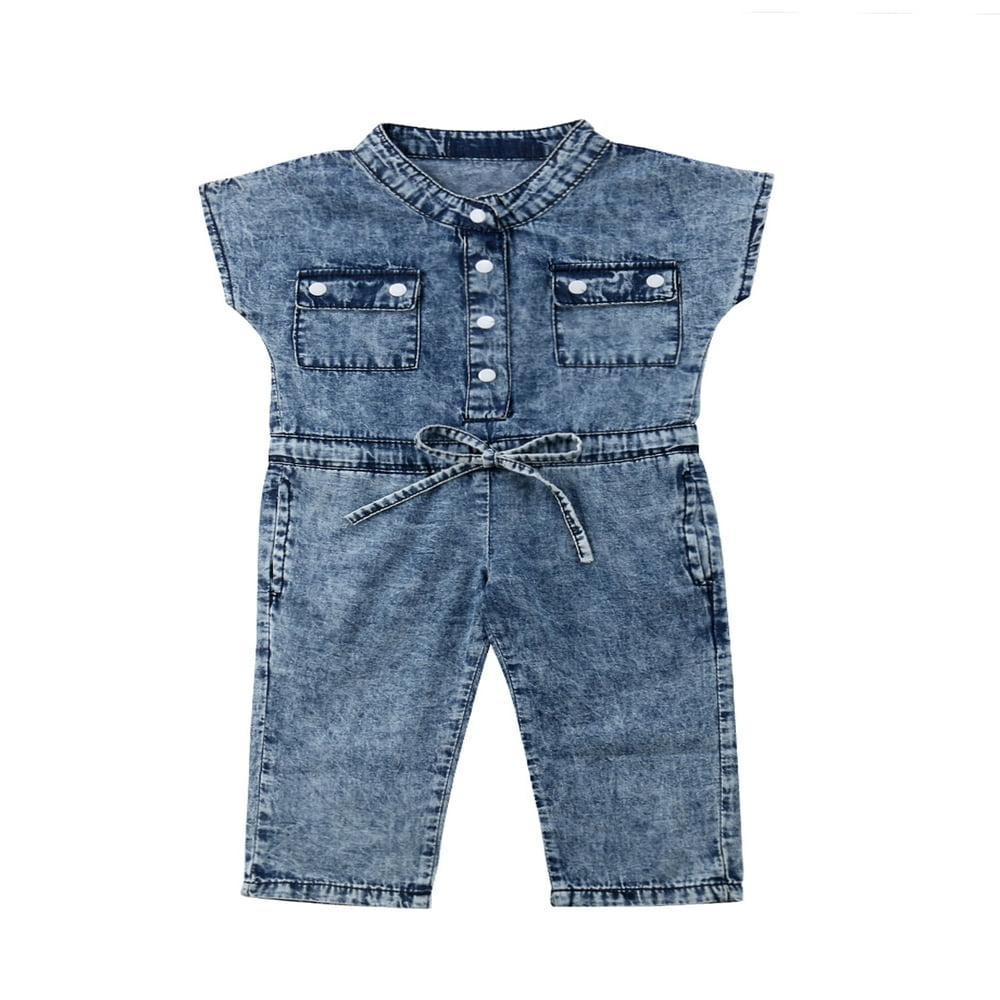 Baby girl denim jumpsuit 2025