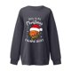 thumbnail image 3 of Gibobby Sudadera de Manga Larga Mujer Otoño e Invierno Casual moda Navidad baloncesto estampado Top manga larga cuello Rojoondo pulóver sudadera (Gris, M), 3 of 4