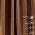 thumbnail image 4 of 3S Brother's Extra Long Solid Luxury Matte Velvet Soft Curtain Safety Orange Single Panel Hanging Back Tap & Rod Pocket Home Décor 5-25 Feet Custom Made Curtains -Made in Turkey Each(52"x264"), 4 of 7