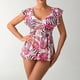 thumbnail image 4 of Tankini para mujer, bikini liso sin espalda, de dos piezas, estilo vendaje, para playa, dos piezas, tankini, 2 piezas, 4 of 7