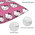 thumbnail image 3 of Hello Kitty Pillow Cover, Square Throw Pillow Cases For Couch Sofa Bed Living Room,Home Decorative, 20"X20", 3 of 9
