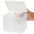 thumbnail image 3 of 1 Set Cotton Swabs Container Separate Box Cotton Balls Cotton Pads Lipstick Organizer, 3 of 9