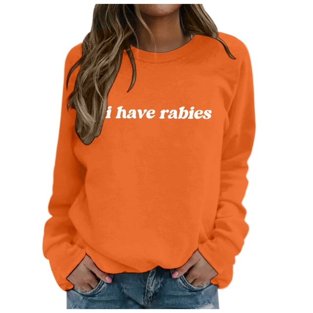TINZ Femmes Quotidien Maison Extérieur Entraînement Manches Longues Col Rond T-Shirt Haut Chandail Imprimé Blouse de Rue Mode Urbaine Dames Shorts Ensembles Lingerie Légère Chandails Légers Femmes