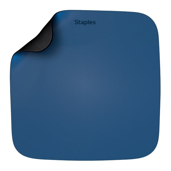 Staples TECH Non-Skid Mouse Pad Blue (ST63289)