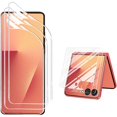 thumbnail image 1 of wonima44 3 Pack for Samsung Galaxy Z Flip 7 Screen Protector,3 Front Tempered Glass + 3 Main TPU Screen Protector,Anti Scratch Bubble Free Screen Protector for Galaxy Z Flip 7 2025,Clear, 1 of 1