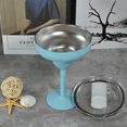 thumbnail image 4 of AGH Stainless Steel Margarita Tumbler with Lid, 10oz Insulated Martini Glasses, Double Wall Insulated Cocktail Tumbler Wine Glasses for Party, Vacation, Picnic, Pool, Beach Patio (4,Blue), 4 of 7