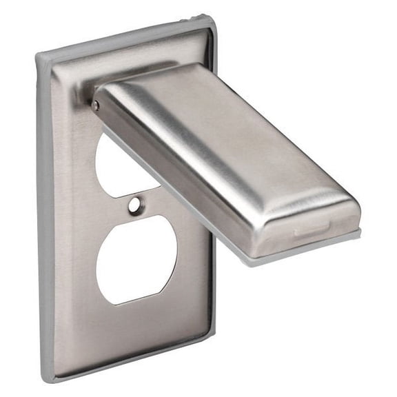 Marinco 7879CR Stainless Steel Sealed Cover with Lid Fits 4700CR, 5262CRR and 5739CR Receptacles