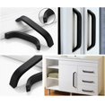 thumbnail image 2 of Tiradores para muebles de cocina, diseño ergonómico, fácil instalación, tiradores para gabinetes ligeros de color negro mate, adecuados para dormitorio, baño, armario (paquete de 10), 2 of 5