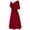 Red, variant on Qiopertar Lace Off Shoulder Formal Dress for Women Elegant Cocktail Party Gown High Waist Bridesmaid Prom Evening Wedding Guest Long Dress, Red XL