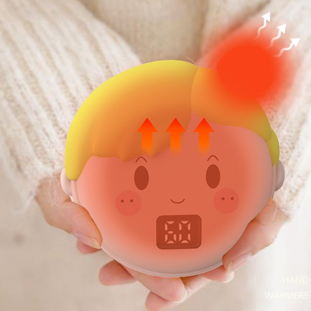 Danhjin Camping Hand Warmers Warmers Rechargeable, 1 Pack 4000mAh Electric Portable Pocket Heater, Heat Great For Raynauds, Hunting, Golf, Camping, Women Mens Gifts