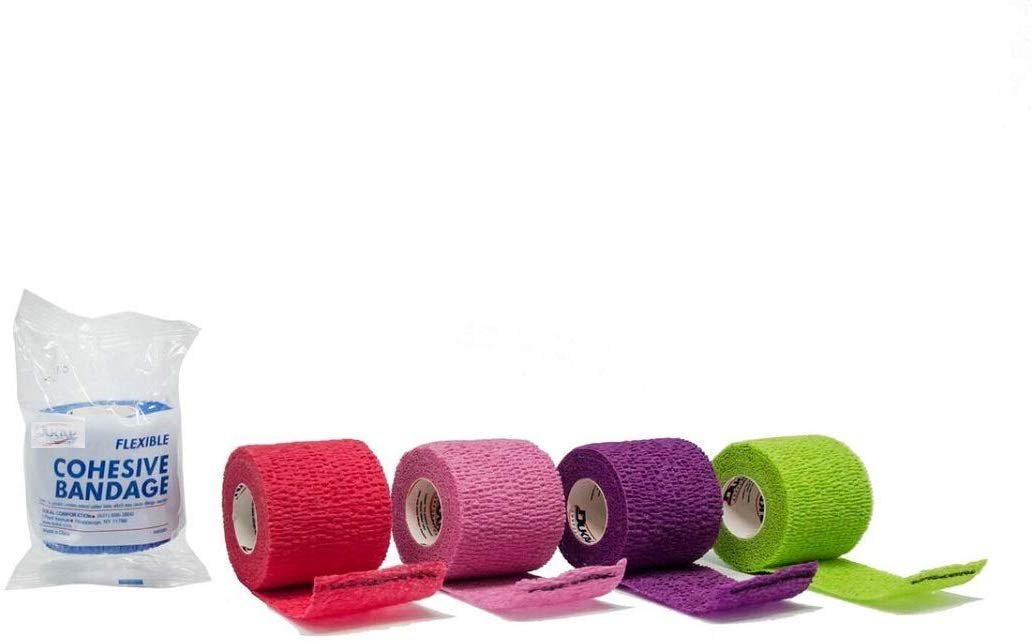 Pack of 36 SelfAdhesive Bandage Rolls 2" x 5 yds. Assorted Cohesive