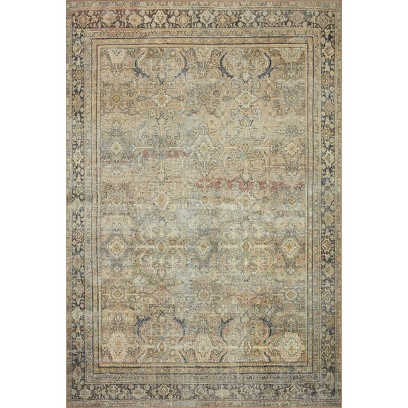 Echo Loom Anabella Olive / Charcoal 2'-0" x 5'-0" Accent Rug