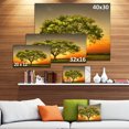 thumbnail image 3 of Green Tree against Setting Sun - Trees Canvas Art Print, 3 of 4