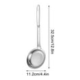 thumbnail image 3 of 304 Stainless Steel Strainer Spoon, Extra Fine Mesh Skimmer, Grease Foam Filter Spoon, Kitchen Draining Tool, Double-Size Sieve Ladle, 3 of 9