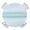 Blue, variant on Gradient Aqua Blue Round Tablecloth for 36-44 Inch Tables,Fitted Table Cover with Elastic Edge,Modern Rustic Minimalist Pastel Solid Waterproof Outdoor Table Cloth Protector for Patio Garden Dinner