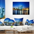 thumbnail image 4 of Designart Canary Wharf London - Cityscape Photo Throw Pillow - 12x20, 4 of 5