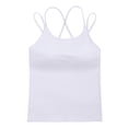 thumbnail image 6 of SAYFUT Womens Removable Padded Sports Bra Fitness Workout Running Camisole Crop Top Yoga Shirts with Built in Bra, 6 of 8