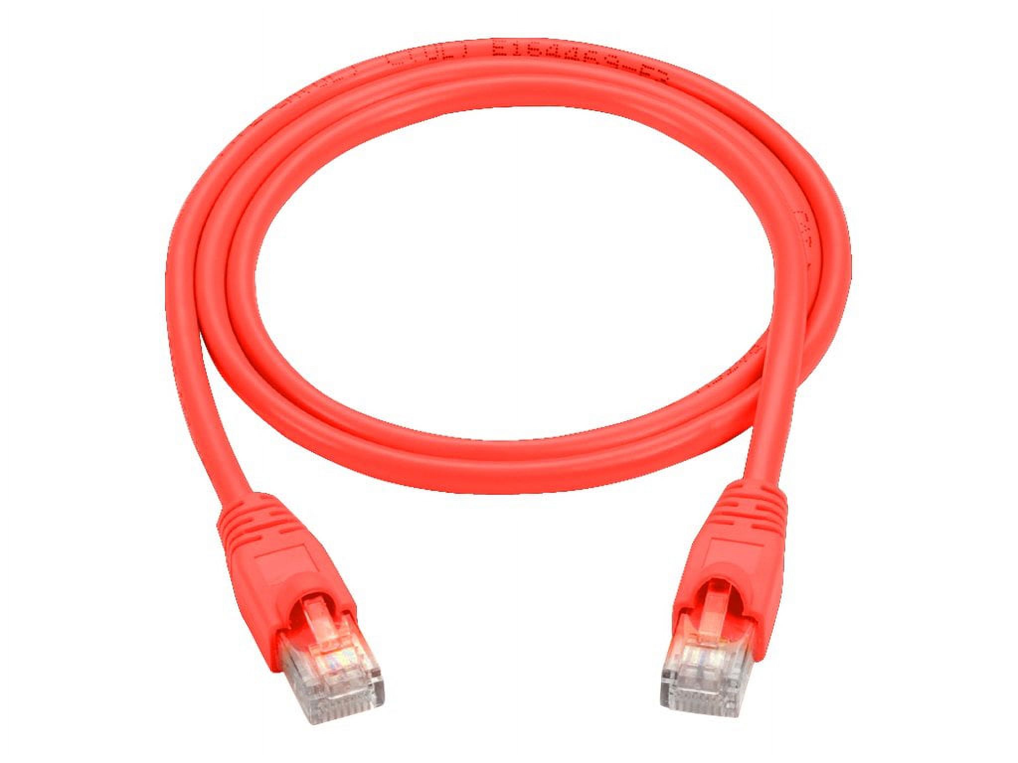 10FT CAT6 RED MOLDED SNAGLESS SNAGLESS STRANDED PATCH CABL 250MHZ - image 2 of 2