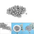 thumbnail image 3 of 500Pcs Acrylic Beads Square Plastic Alphabet Beads For Necklace Bracelet Craft Jewellery Making, 3 of 8