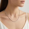 thumbnail image 2 of YOUNGYUE Silver plated Box Chain Necklace, Classic Minimalist Chain Jewelry, Unisex 16‑28 Inch, 2 of 6