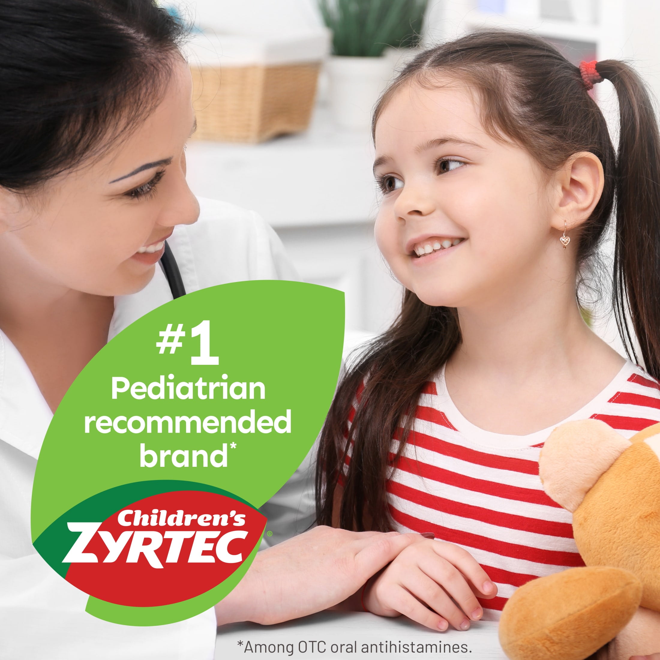Zyrtec 24 Hr Children's Allergy Syrup, Grape, Twin Pack of 4 fl. oz