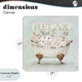 thumbnail image 4 of Stupell Industries French Country Relax Floral Tub Canvas Art, 17 x 17, by Mollie B., 4 of 8