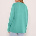 thumbnail image 5 of Lovskoo Sweaters for Women Trendy Casual Wear Long Sleeve Round Neck Sweater Mint Green, 5 of 8