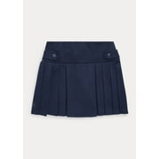 Polo Ralph Lauren Girls NAVY Pleated Ponte Skort Skirt Small Girls