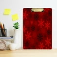 thumbnail image 6 of FMSHPON Snowflakes On Red Background Clipboard Hardboard Wood Nursing Clip Board and Pull for Standard A4 Letter 13x9 inches, 6 of 7
