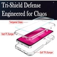 thumbnail image 3 of for T-Mobile Revvl 8 3-in-1 Case with Screen Protector, TMobile Revvl 8 Phone Case Full Body Protection,Hard PC Bumper & Silicone Back Military Grade Cover. (Clear, T-Mobile Revvl 8), 3 of 5