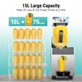 thumbnail image 3 of Ecojoy 15L Slushie Machine 110V Frozen Drink Margarita Machine Smoothie Slushy Maker with LED Light,with Self-cleaning Mode for Home & Commercial, 3 of 7