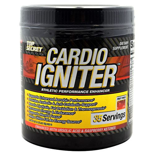 Top Secret Nutrition Cardio Igniter Fruit Punch 11.21 Oz