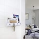 thumbnail image 3 of Portallaves de pared para la entrada, llavero con adhesivo de pared, pared con 4 ganchos para llaves, llavero de pared, llavero de pared, 3 of 5