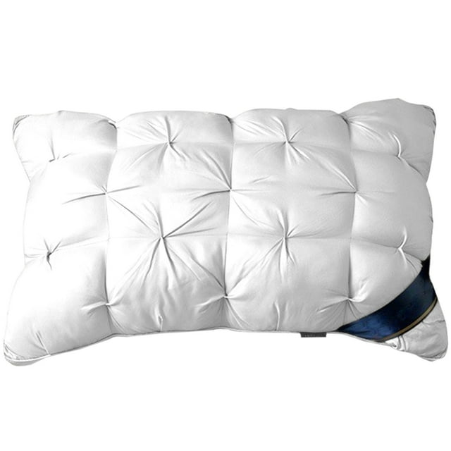 Side Sleeping Pillow,Back Pillow for Bed Twisted Down Pillow Washablebedding Size Bed Pillow White Cool Hotel Quality Corner Propped Pillow for Back Flat Or Side Sleeping