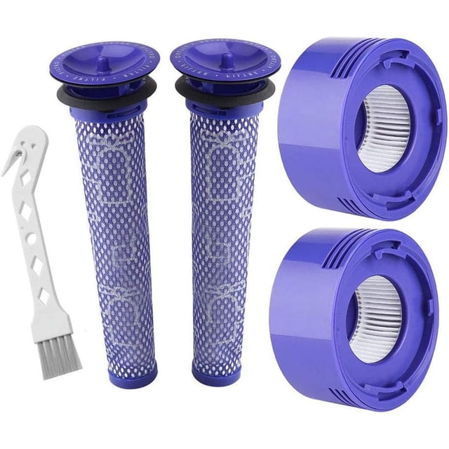 2 prefiltros y 2 postfiltros de repuesto compatibles con aspiradoras V7, V8 Animal y Absoluta, en comparación con las piezas 965661-01 y 967478-01