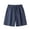 Navy, variant on Men's Running Shorts Summer Big and Tall Plain No Bind Waist Stretchy Quick Dry Shorts with Side Pockets Reflective Details Soft Shorts for Gym Black XL
