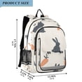 thumbnail image 2 of FORMRS School Backpack 17" Student Travel Bag with Laptop Compartment, Bunnies and Carrots, 2 of 7