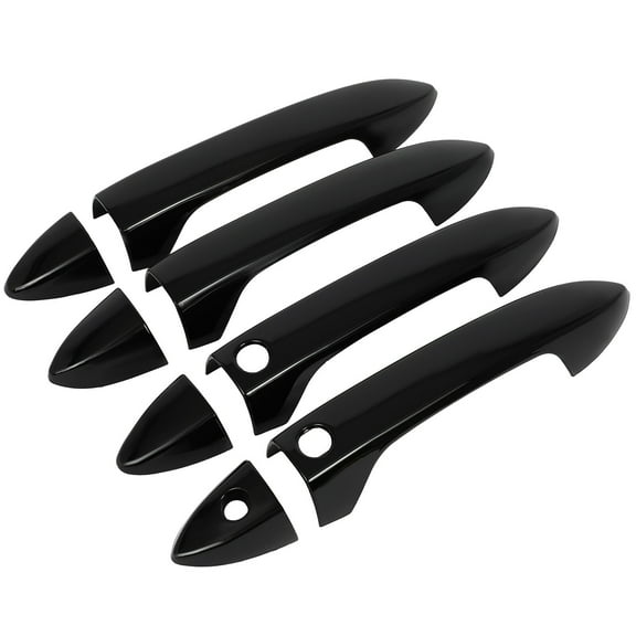 ECCPP Exterior Door Handle Covers 2013-2017 for Honda Accord,2016-2022 for Honda Pilot Outer Replacement Door Handle Covers Protector 4 PCS Black Exterior Driver Side & Passenger Side