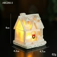 thumbnail image 3 of ZCSKFIN Lighted Christmas Houses Resin Ornaments, Cottage Town Figurines with LED Lights, Desktop Winter Village Display for Xmas Scenes, Detailed Tiny Houses for Holiday Décor, 3 of 9