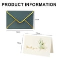thumbnail image 3 of Tarjetas de agradecimiento en blanco con sobres y sobres para tarjetas. 24 notas de agradecimiento y 24 sobres para tarjetas de agradecimiento, tarjetas para baby shower, agradecimientos, bodas o, 3 of 5