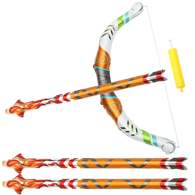 FELTECHELECTR 1 juego de globos, flechas, arco y flecha, juguete para exteriores para niños y niñas.