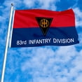 thumbnail image 3 of Dutern Double Sided Army 83rd Infantry Division Flag Military Banner 3 Ply with Brass Grommets 2x3 Feet, 3 of 4