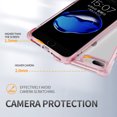 thumbnail image 5 of SaniMore for iPhone 8 Plus/7 Plus Case, [Wireless Charging] Crystal-clear No-yellow Rugged PC Back Cover Shockproof Bumper Strong Drop Resistant Slim Lightweight Shell, Pink, 5 of 8